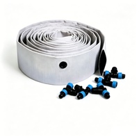 Tuyau d'irrigation goutte à goutte plat en PE anti-UV, pré-perforé, robuste, vente en gros, fabricant