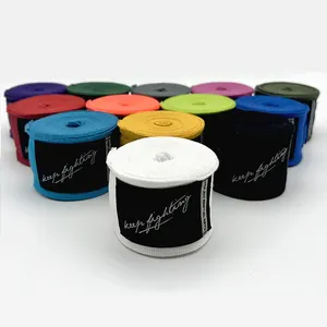 Vendajes de <span class=keywords><strong>boxeo</strong></span> semielásticos con logotipo personalizado OEM, envolturas de <span class=keywords><strong>boxeo</strong></span> de 180 pulgadas, envolturas de <span class=keywords><strong>boxeo</strong></span> <span class=keywords><strong>para</strong></span> manos - Product Image 1