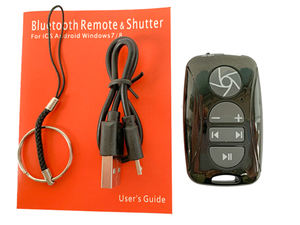 Control remoto por Bluetooth para reproducción de música multimedia, pausa y obturador de volumen para iPad, iPhone, iPod, iOS, teléfono inteligente y tableta Android - Product Image 5