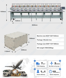 Machine à broder automatique multi-têtes informatisée Disen à 68 têtes avec une vitesse de 850 à 1200 tr/min, prend en charge les formats DST/DSB, nouvelle - Product Image 2