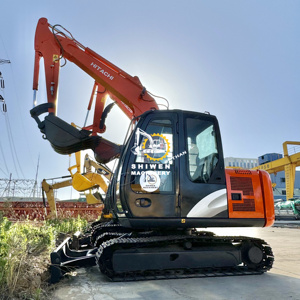 Miniexcavadora Usada Hitachi ZX60 con Cortador de Empuje, Modelos Populares en Venta, Miniexcavadora de Segunda Mano ZX60 ZX70 ZX75 ZX120 ZX130 - Product Image 2