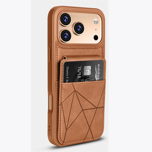 Custodia di Lusso Pieghevole in Pelle PU con Scomparti Multipli per Carte per <span class=keywords><strong>iPhone</strong></span> 17 Air 12 13 <span class=keywords><strong>14</strong></span> 15 16 18 <span class=keywords><strong>Pro</strong></span> Max, <span class=keywords><strong>Cover</strong></span> Antiurto con Porta Carte - Product Image 1