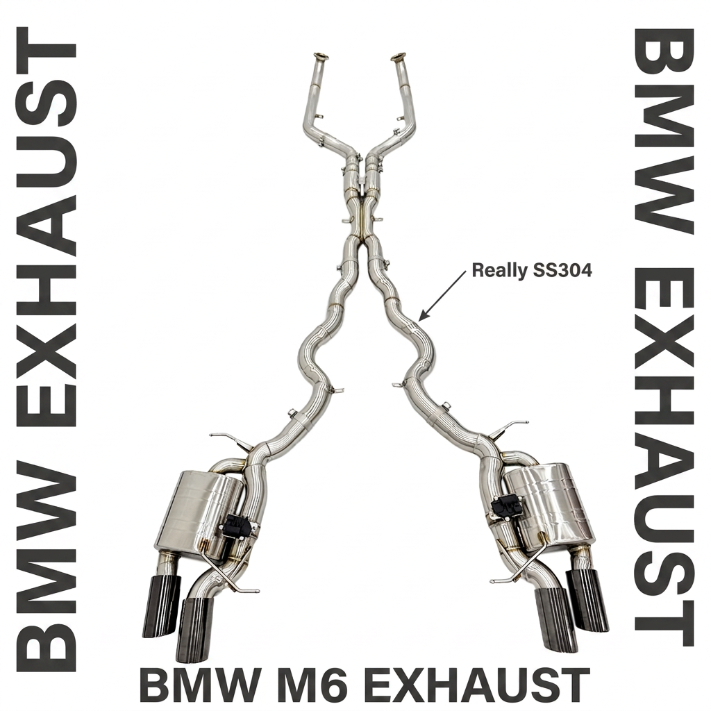 VantaFlow Racing Stainless Steel Catback Exhaust for BMW M5 M6 F06 F10 F12 F13 4.4TT V8 2011-2016 Valvetronic Catback Exhasut Pips