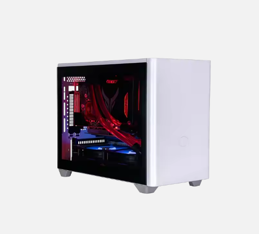 CoolerMaster Nr200 White Mini ITX Case Hot Sale Mini Tower Computer Case for PC Games Fan Used Desktop Computer Plastic Material