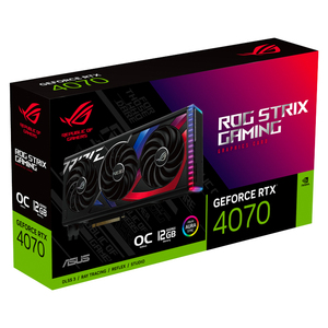 Tarjeta gráfica <span class=keywords><strong>ASUS</strong></span> <span class=keywords><strong>ROG</strong></span> <span class=keywords><strong>Strix</strong></span> GeForce RTX 4070 12GB OC GDDR6X usada con memoria de vídeo GDDR6X de 12GB y memoria de vídeo GDDR6X de 12GB - Product Image 2