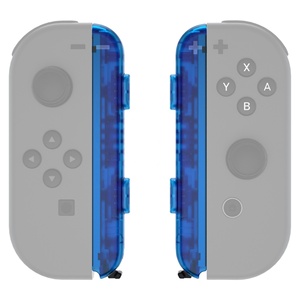 Coque de remplacement transparente avec poignée personnalisée et boutons pour sangle de poignet Nintendo Switch Joy-Con - Product Image 4