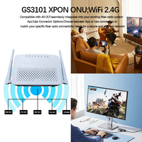 Routeur Prix Usine GS3101 ONU Monobande pour Utilisation FTTH Entièrement Compatible avec OLT