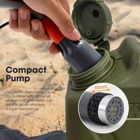 SAN HIMA Douche de camping portable, douche de camping électrique rechargeable par USB 12V, kits de douche de camping