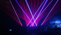 Proyector Láser RGB Multicontrol de 15W con APP DMX ILDA 40Kpps, Proyector de Rayos Láser RGB con Animación para Clubes, DJ, Bares y Bodas
