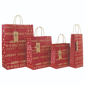 كبيرة كرافت عيد الميلاد السائبة مع مقابض أكياس هدايا عيد الميلاد حجم كبير هدايا هدايا هدايا الأعياد - Product Image 3