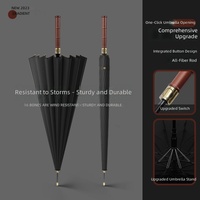 Parapluie de golf pour homme, grande taille, semi-automatique, design moderne, avec poignée longue durable et élégante, double couverture
