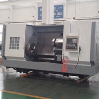 Tour CNC horizontal à lit incliné, modèle TCK700, système GSK, robuste, 2 axes, 12 postes à outils