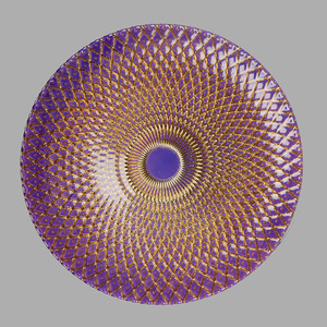 Assiette à fruits en verre de 33 pouces au design <span class=keywords><strong>scandinave</strong></span>, <span class=keywords><strong>vaisselle</strong></span> occidentale à fleurs rondes pour l'affichage des fêtes ou le dîner - Product Image 6