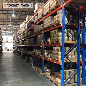 מדפי אחסון תעשייתיים בהתאמה אישית של Rocket <span class=keywords><strong>Rack</strong></span> Wholesale Factory, בעלי כושר נשיאה של 4 טון לכל שכבה, למחסנים כבדים. - Product Image 3