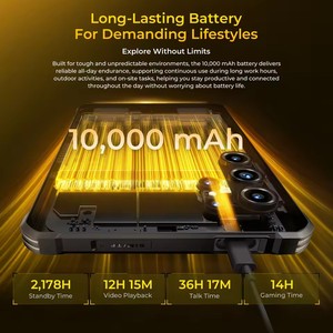 แท็บเล็ตพีซีสำหรับงานหนัก RT11 ขนาด 8 นิ้ว Octa Core Android 16 สำหรับใช้งานกลางแจ้ง กล้อง 8MP รองรับ 5G ESIM มาตรฐานกันน้ำกันฝุ่น IP68 IP69K ทนทานต่อแรงกระแทก มาตรฐาน MIL-STD-810H - Product Image 3