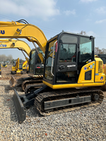 Komatsu PC70-Excavatrice hydraulique sur chenilles utilisée de 7 tonnes pour l'exploitation minière PC20 30 35 40 50 55 56 60 110 120 130 160 160 200 210 220 300