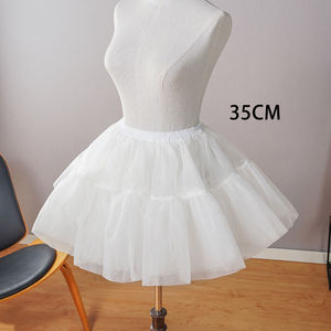 <span class=keywords><strong>Jupon</strong></span> court en <span class=keywords><strong>tulle</strong></span> à taille élastique - <span class=keywords><strong>Jupon</strong></span> moelleux à 2 couches avec volants pour robes de mariée et de soirée - Product Image 5