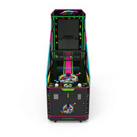 Machine d'arcade de basket-ball à monnayeur avec éclairage RGB, jeu de rédemption sportive commercial avec grand écran et fonction de liaison
