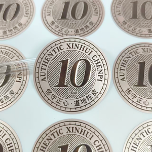 Autocollants en papier enduits imperméables personnalisés, <span class=keywords><strong>lettres</strong></span> légèrement en relief, numéros pour l'emballage <span class=keywords><strong>de</strong></span> collations, sandwichs, pizzas, sucre, aliments - Product Image 2