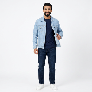 2026 New Fashion Design High Quality <b>Men</b> <b>Denim</b> <b>Jacket</b> Wholesale Price Custom Made <b>Men's</b> <b>Denim</b> <b>Jackets</b> - Product Image 1