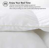 Couette respirante et chaude RDS DOWNPASS ultra douce et moelleuse, design à compartiments, duvet de canard blanc léger