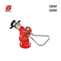 Canon à eau fixe de qualité supérieure en alliage d'aluminium de 4 pouces, 30-50 L/s, pour camion de pompiers
