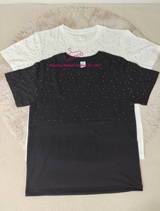 T-shirt pour <span class=keywords><strong>Homme</strong></span> Mode Été 2025 en Coton 180 <span class=keywords><strong>g</strong></span> à Manches Courtes Étoiles Strass Cyber Populaire de Niche - Product Image 5