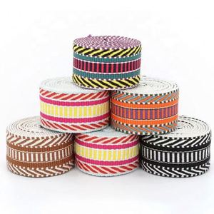 ริบบิ้นโพลีเอสเตอร์คอตตอนขนาด 1.5 นิ้ว (5 ซม.) ลายคลื่นสไตล์โบฮีเมียน  ผ้าโพลีเอสเตอร์ลายทาง  สายรัดทอแบบแจ็คการ์ดสำหรับตกแต่ง มีสินค้าในสต็อก - Product Image 6