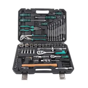 76pcs Multi Functional Hand Tools Car Maintenanceas Home Repairs Chrome Vanadium Heat-Treated Combination Hardware Tool Set