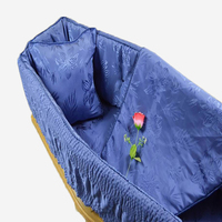 XZR-65 Couverture et matelas en tissu satiné Capiton de style européen pour cercueil, fournisseur d'accessoires funéraires