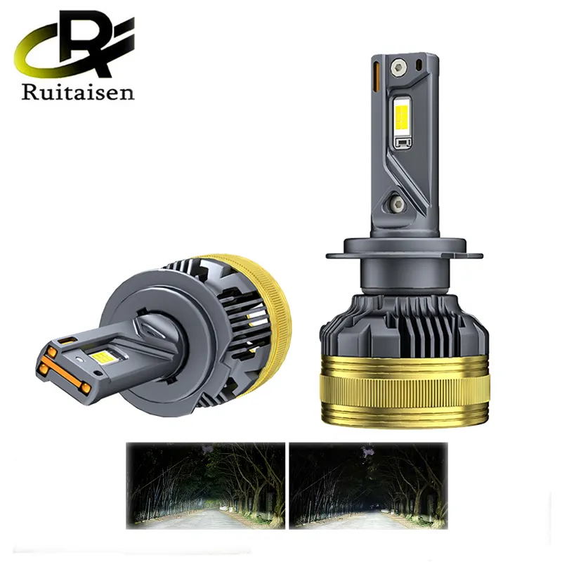 Rui taisen 160W LED-Scheinwerfer lampen Fernlicht H1 H7 H8 H9 H11 9005 9006 H4 LED-Scheinwerfer-Fahr leuchte V95 Dreifach-Kupfer rohr