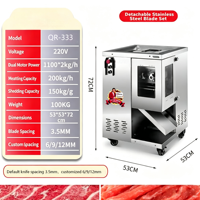 Trancheuse à viande électrique professionnelle, déchiqueteuse de viande, lame en acier inoxydable, lame rotative pour trancher la viande fraîche, vente au détail