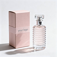 Ensemble flacon et boîte de parfum personnalisés 50ml 100ml pulvérisateur en verre vide avec boîtes d'emballage de luxe