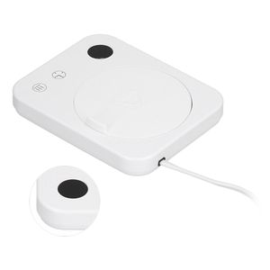 Calentador de Café Blanco, 3 Modos de Calentamiento, Función de Temporizador, <span class=keywords><strong>Base</strong></span> de Aislamiento Inteligente para Cerámica, Vidrio y Metal, <span class=keywords><strong>Enchufe</strong></span> Estadounidense de 110 V - Product Image 2