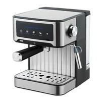 Cafetera Espresso ANBOLIFE de 20 Bares, Compacta, de Acero Inoxidable, con Tanque Extraíble, para Hogar y Oficina, Latte, Cappuccino, OEM