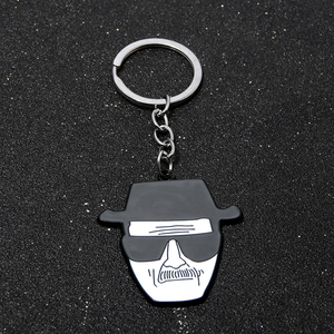 Portachiavi in lega con ciondolo a forma di <span class=keywords><strong>Heisenberg</strong></span> (Old White Head) di Breaking Bad, per uomo e donna, per chiavi dell'auto - Product Image 3