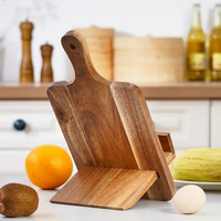 Support de livre de cuisine en bois d'acacia de qualité supérieure, support de livre de recettes en bois pour comptoir de cuisine, support de lecture pour tablette en gros