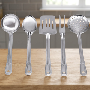 Ensemble d'ustensiles de cuisine américains en acier inoxydable, 9 pièces, haute épaisseur, multifonction, passe au lave-vaisselle - Product Image 2