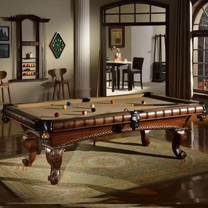 Table de <span class=keywords><strong>billard</strong></span> professionnelle sur mesure avec plateau en ardoise de 7 pieds, cadre en bois et poches d'angle pour la maison - Product Image 3