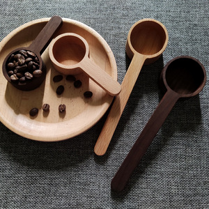 Respetuoso con el medio ambiente, logotipo personalizado, haya, nuez, leche en polvo, té, cuchara medidora, cuchara de café de madera para cocina - Product Image 6