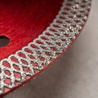 Disque de découpe diamanté 5 pouces pour céramique et marbre, haute performance, coupe rapide, sec et humide