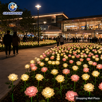 Lumière LED extérieure commerciale 24V en forme de rose, étanche IP65, éclairage paysager pour la décoration de jardin