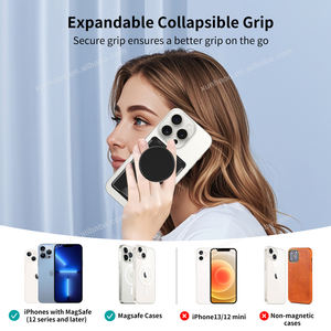 Cartera Delgada para Mujer, Tarjetero Magnético, con Soporte Ajustable y Agarre para Dedos, para iPhone - Product Image 3