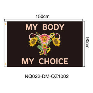 Banderas impermeables de poliéster personalizadas My Body My Choice Women Abortion Rights Garden <span class=keywords><strong>Pro</strong></span> Life, Bandera de pared personalizada, mini banderas personalizadas - Product Image 4