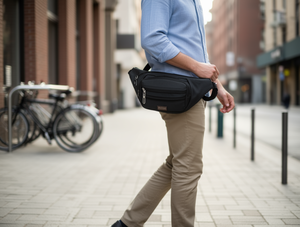 Borsa da uomo in nylon con chiusura a cerniera, per tutte le stagioni, da viaggio e per attività all'aperto - Product Image 2