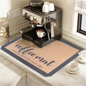 Koffie Maker Machine Koffie Pot Afdruiprek Herbruikbare Glasvezel Salontafel Mat
