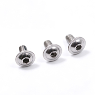 # 4-40 # 6-32 # 8-32 # Vis à tête bombée hexagonale avec rondelle ISO 7380 en acier inoxydable 304, 10-24 1/4"-20, 5/16"-18, 3/8"-16, M8 X 16mm