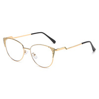 Nouvelles lunettes classiques œil-de-chat plates 2025 pour hommes et femmes, monture métallique, style tendance et moderne