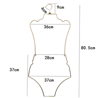 Vente chaude économiser de l'espace fil métallique maillot de bain maillots de bain pliant cintre robe de mariée affichage Bikini cintre pour magasin de vêtements