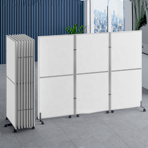 Divisor de partición de habitación de soporte móvil de marco de aluminio personalizado, estilo de tamaño de varios colores, divisor de división de privacidad - Product Image 1